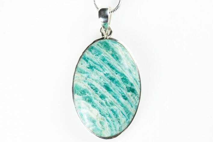 Amazonite Pendant (Necklace) - Sterling Silver #192337